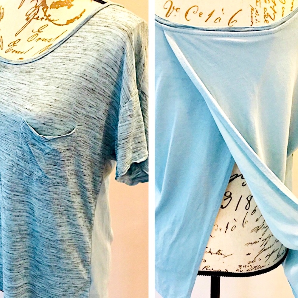 American Eagle 🦅 split butterfly back soft shirt - Picture 2 of 8